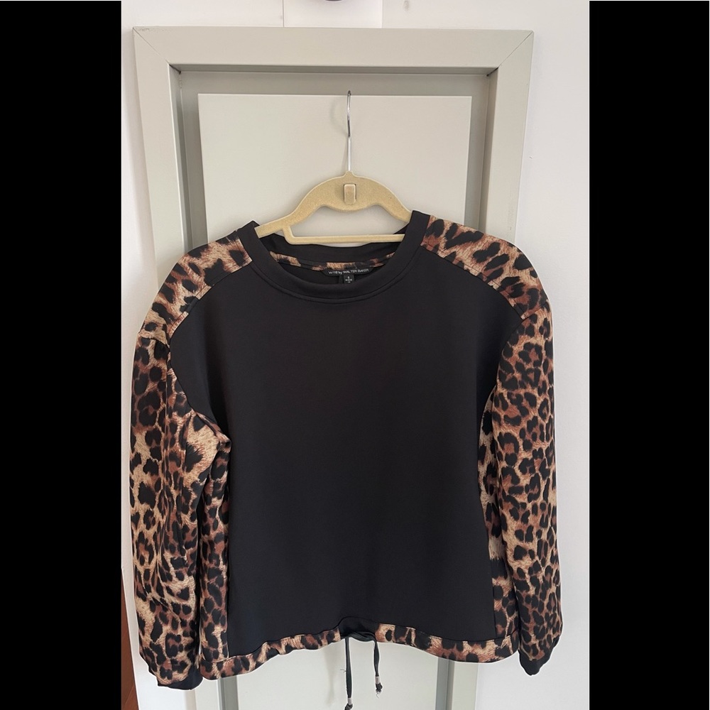 Draw String Leopard Top